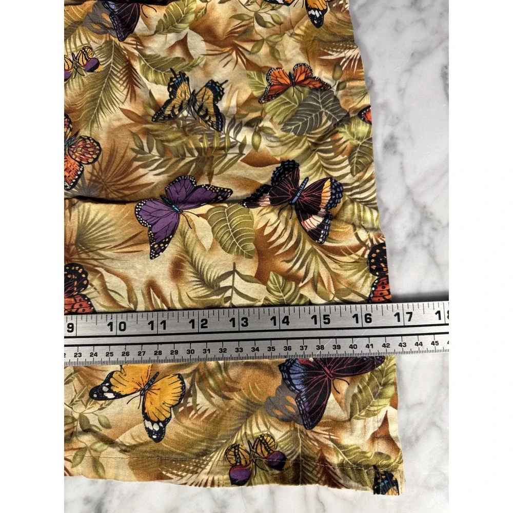 Vintage Style Butterfly Tropical Palm Leaf Cloth Napkins Set of 4 Homemade?
